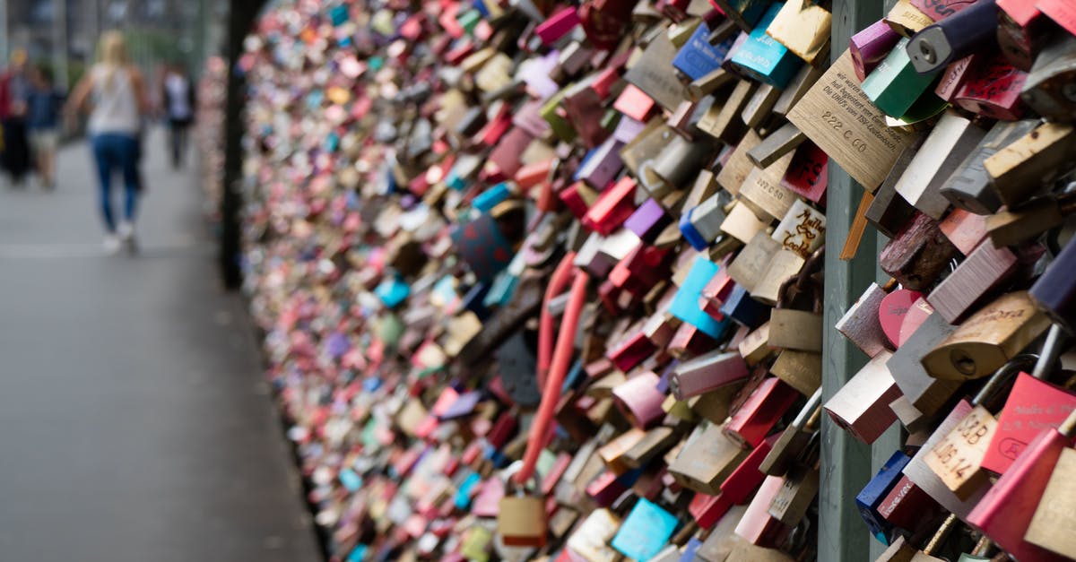 Coloured Locks on The Escapists [duplicate] - Paris Love Lock Bridge