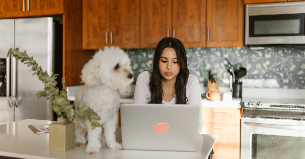 Companion Won't Stay Equipped - Woman Using a Laptop Beside Her Pet