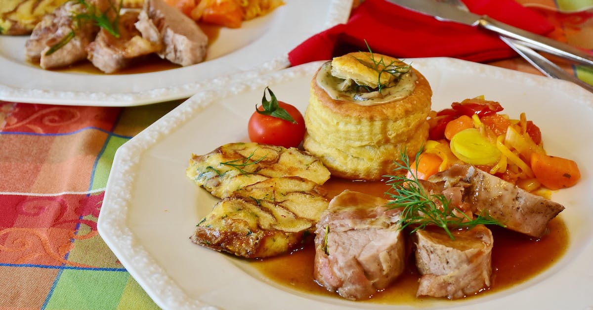Cooked Meat vs Steak N' Mushrooms - Close-up of Fruit Salad in Plate