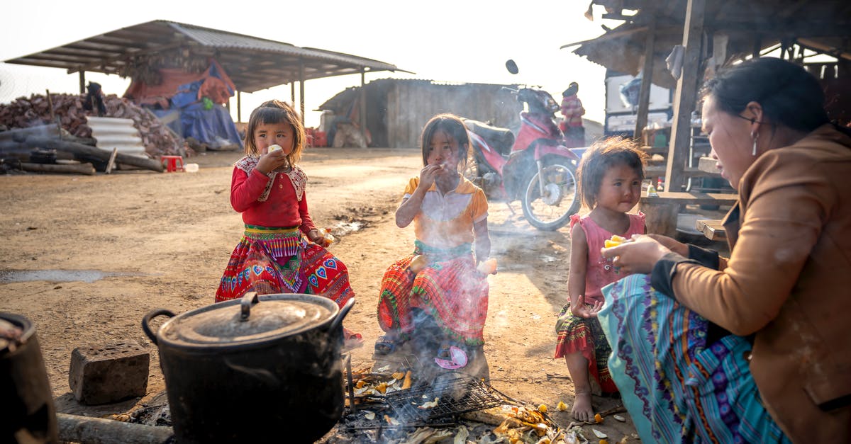 Cooking pot spawned and moved through commands not interactable - Photo of Woman Cooking While Sitting Near Her Children