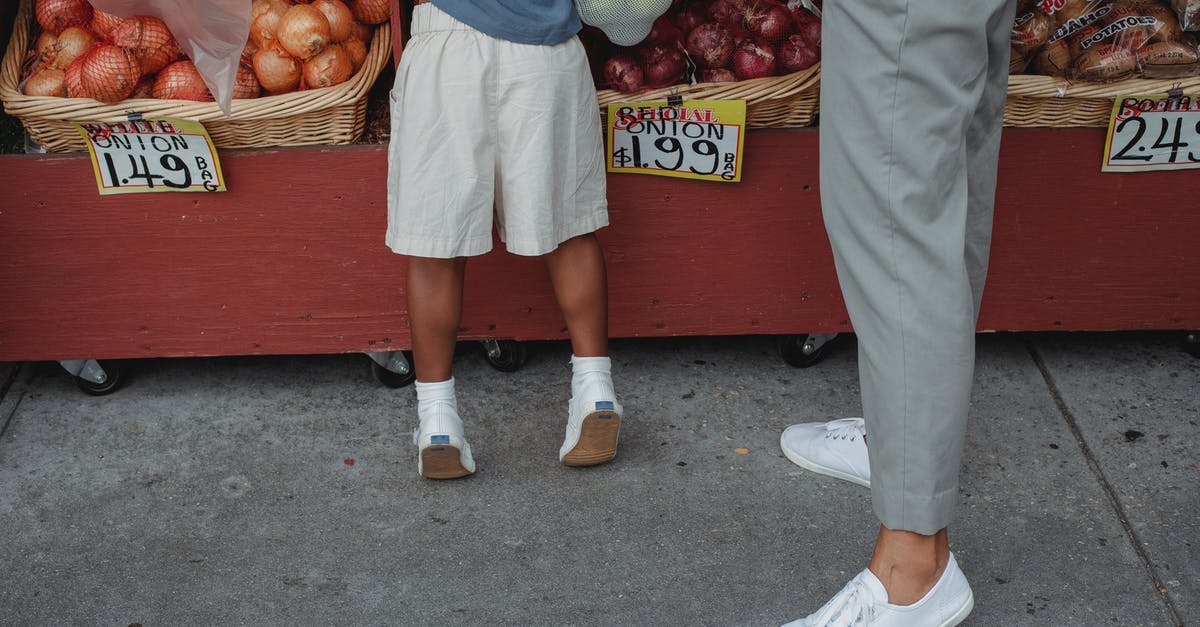 Counter Little Mac KO Punch - Crop mother and child on market Counter Little Mac KO Punch - Crop mother and child on market