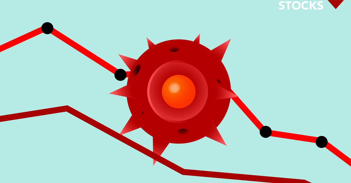 Data values with /summon? - Vector image of red Covid virus against decreasing line graph on blue background Data values with /summon? - Vector image of red Covid virus against decreasing line graph on blue background