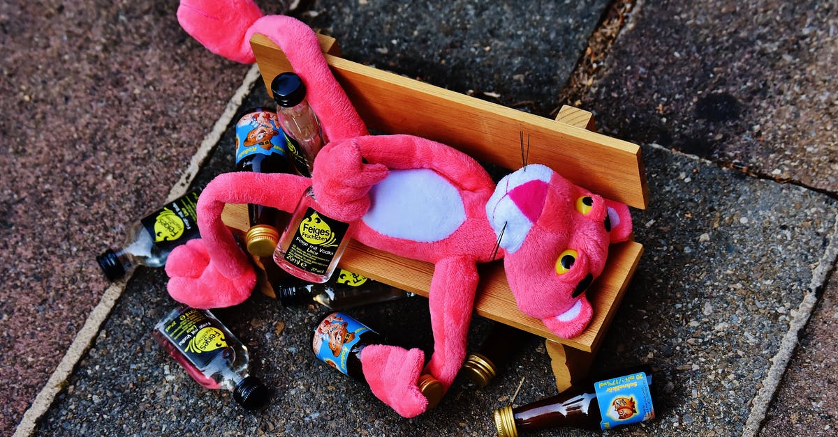Deliver poisoned vodka to Knight - Pink Panther Plush Toy on Brown Bench Miniature Deliver poisoned vodka to Knight - Pink Panther Plush Toy on Brown Bench Miniature