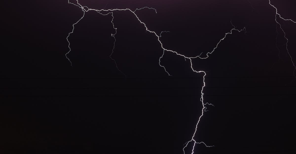 Detect lightning strikes - Strikes of Lightning in the Night Sky