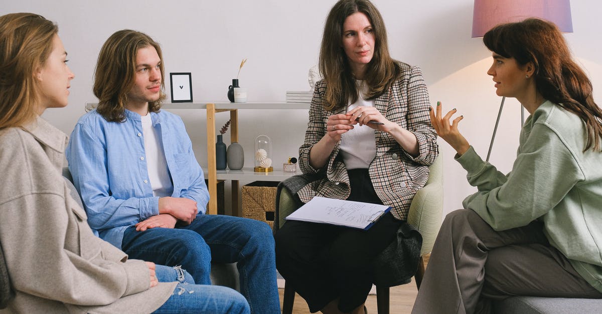 Dialogue help please! - Woman discussing problem during group therapy Dialogue help please! - Woman discussing problem during group therapy