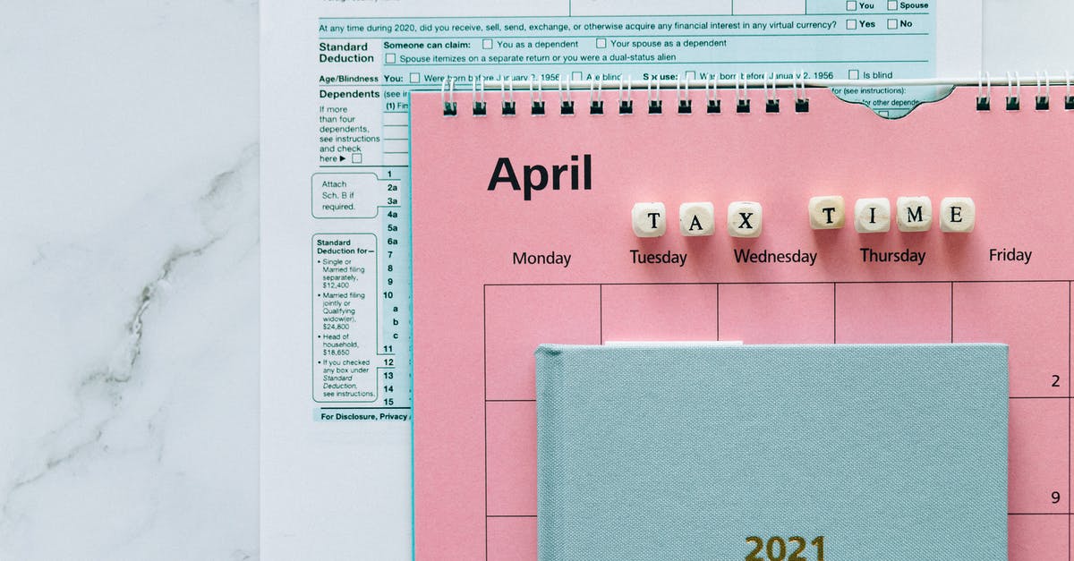Did not working after year and a half - Tax Return Form and 2021 Planner on the Table Did not working after year and a half - Tax Return Form and 2021 Planner on the Table