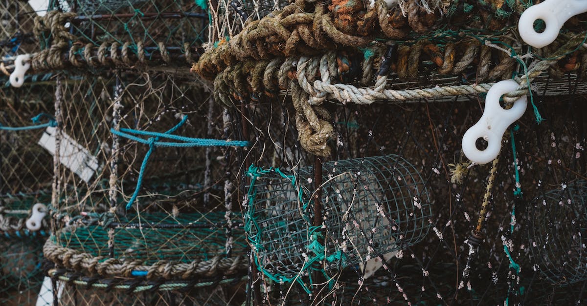 Difference in item drop between old and new characters - Cylindrical fishing nets storage at pier