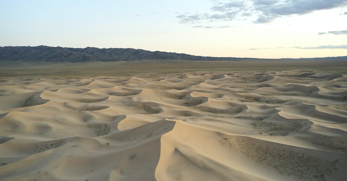 Diplomatic Consequences of Events in Endless Space - Empty spacious sandy space with dunes in desert in evening time in sunset