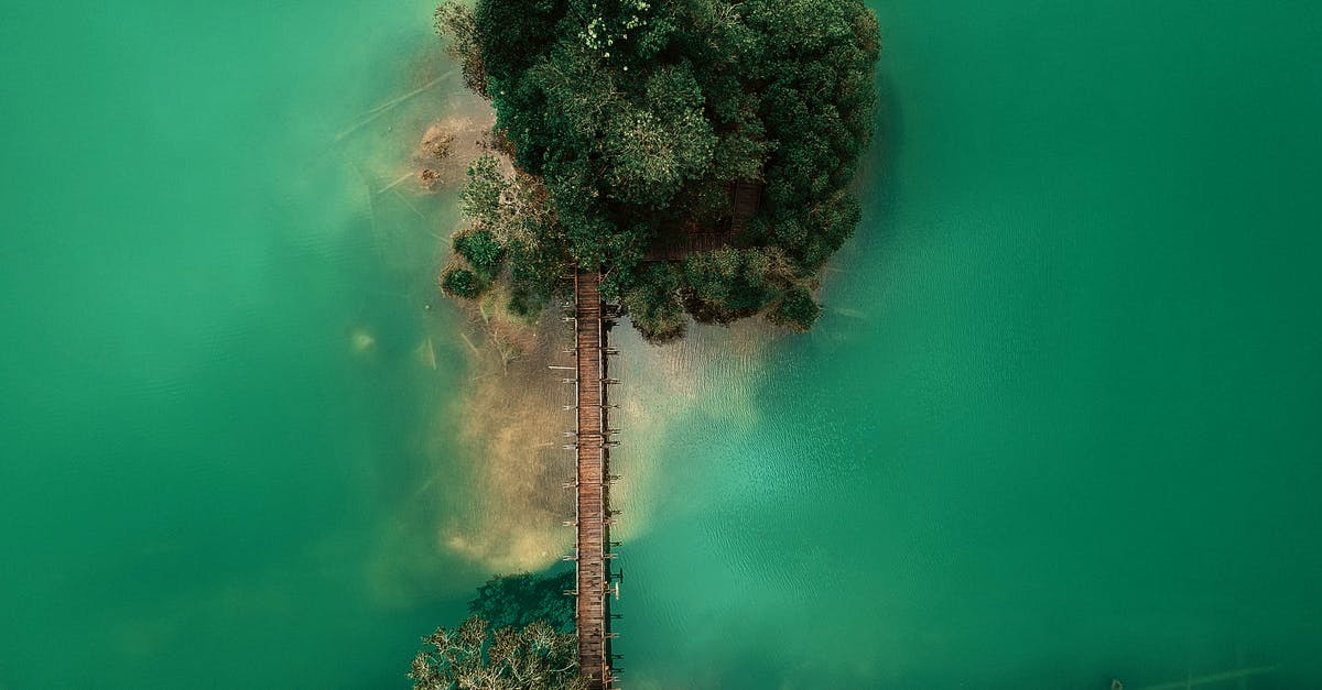 Disconnect Bridge From Lever - Aerial Shot Of Island