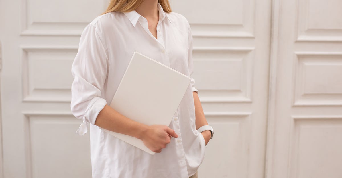 Do doors provide any cover at all? - Crop elegant woman with blank book