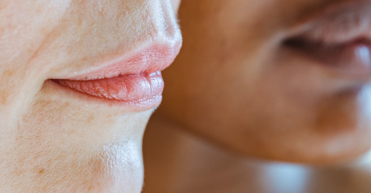 Do Father's facial features change? - Woman with smooth skin near black female