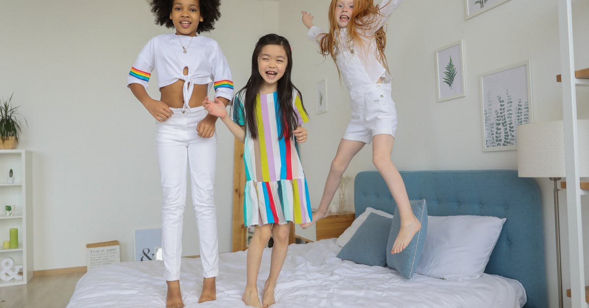 Do I have to have every thing in windstad manor so my kids can move to it? - Multiracial smiling girls jumping on soft cozy bed Do I have to have every thing in windstad manor so my kids can move to it? - Multiracial smiling girls jumping on soft cozy bed