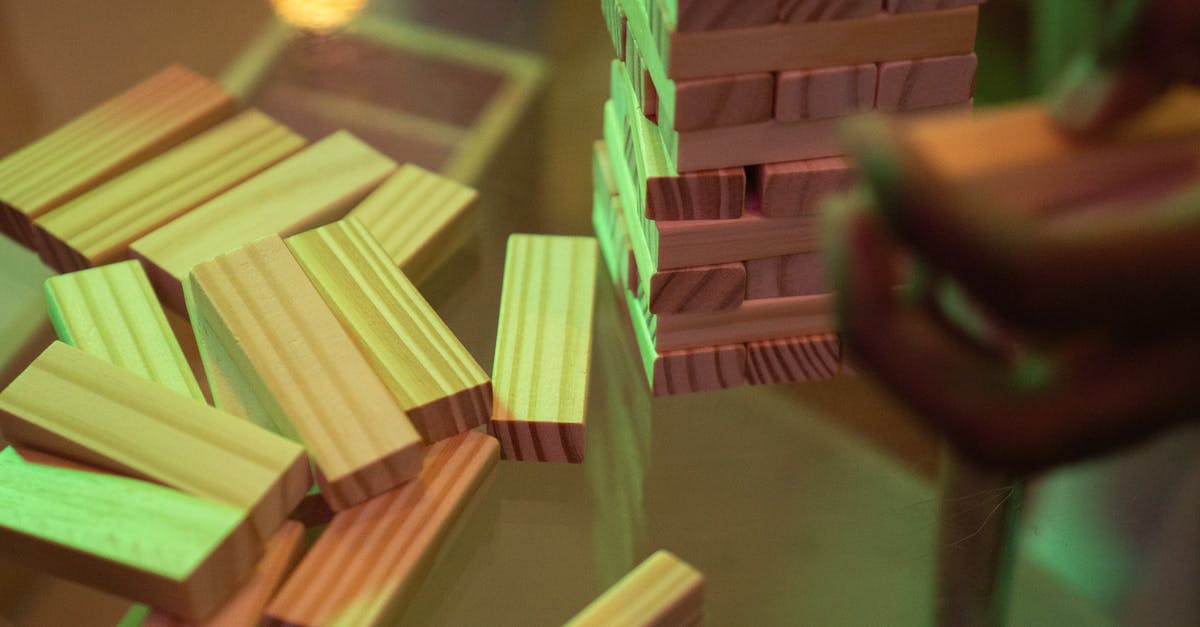 Do multiple pieces of chameleon armour stack? - Jenga Pieces on Glass Table