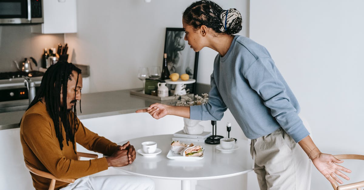 Do overheard henchmen conversations point towards side quest goals? - African American couple having conflict at kitchen Do overheard henchmen conversations point towards side quest goals? - African American couple having conflict at kitchen