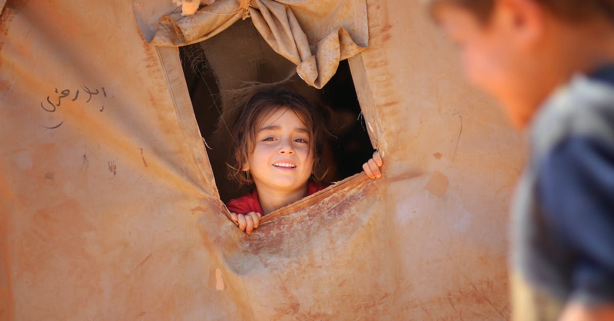 Do Passive Mobs need Sunlight? - Smiling little ethnic girl looking out of window in tent
