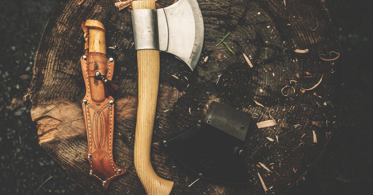 Do pickaxes, felling axes, torches count as weapons for perks? - Brown Wooden Axe Besides Brown Leather Knife Holster Do pickaxes, felling axes, torches count as weapons for perks? - Brown Wooden Axe Besides Brown Leather Knife Holster