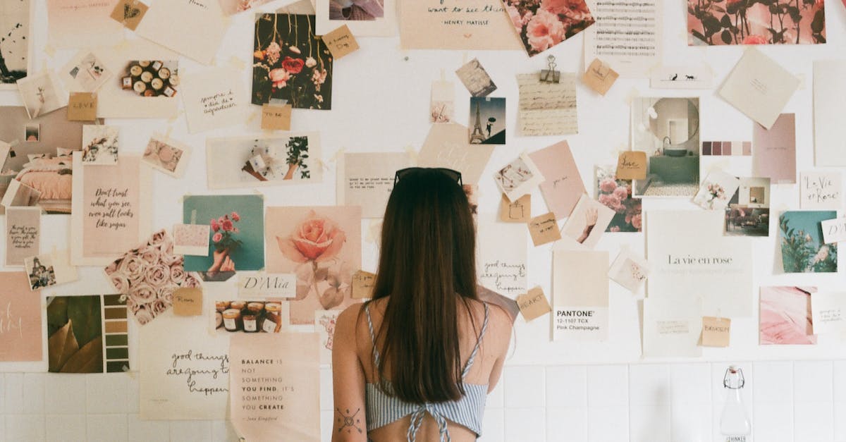 Do returned cards go to the back of the deck? [duplicate] - Woman Looking at Wall with Images and Cards