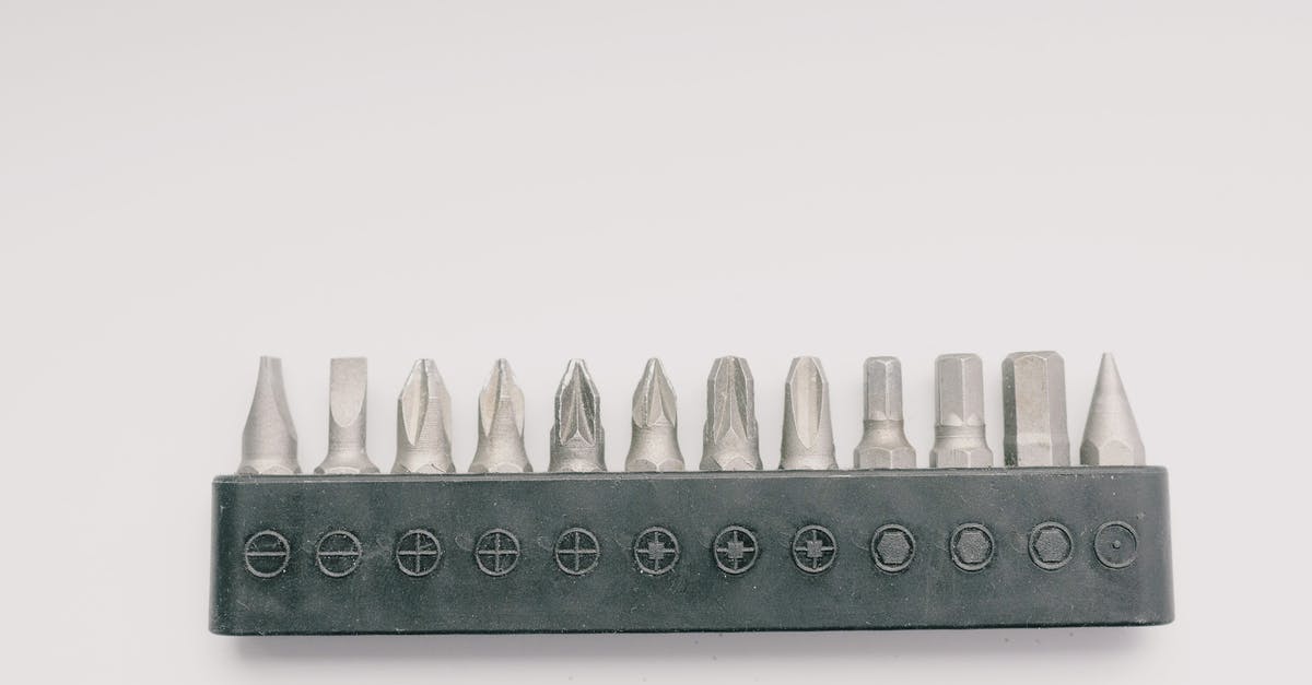 Do supply lines work together? - Various tool bits on white background