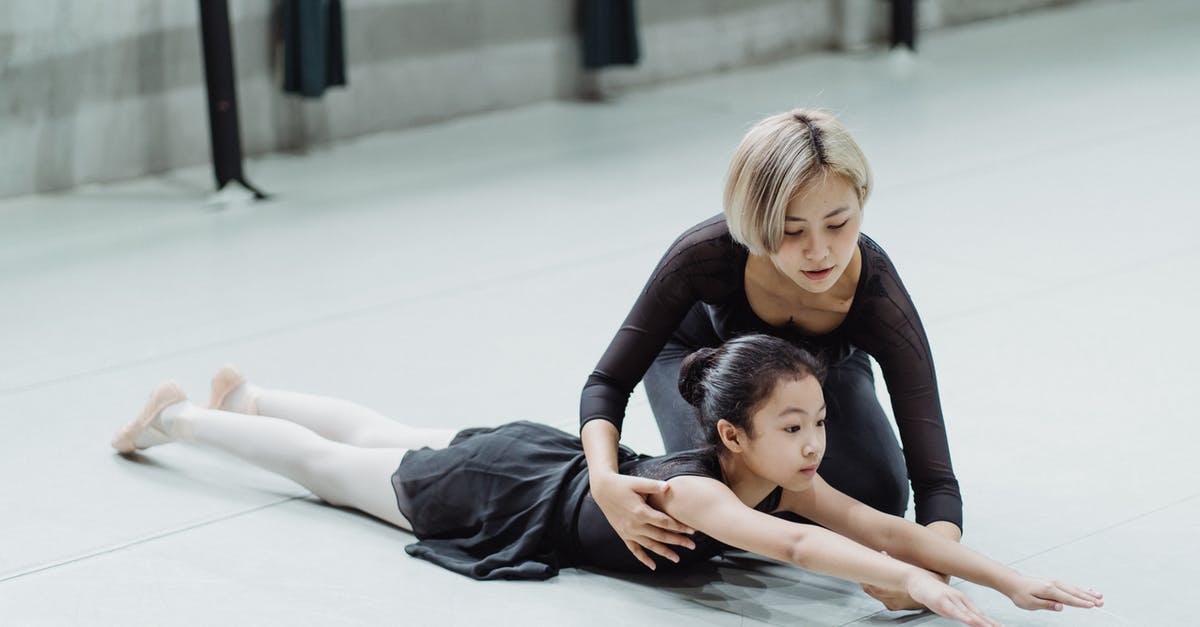 Do support gems override or extend the "type" of attack skills - Young professional Asian ballerina training in studio with adorable little beginner girl