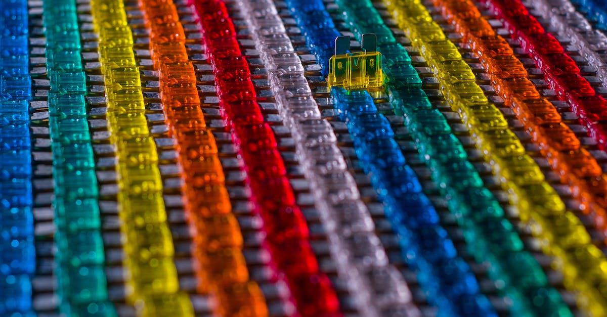 Do system component effects stack? - Rows of multicolored car electrical fuses