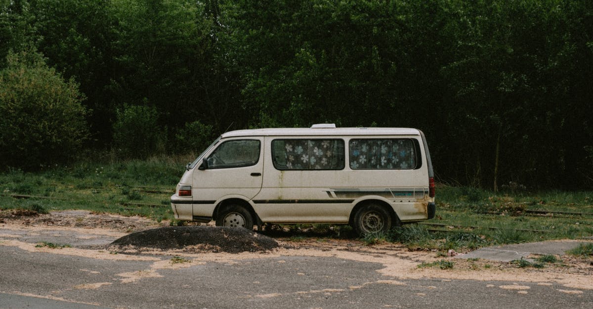 Do the trees heal after taking damage? - White Van Parked on Dirt Road Near Green Trees