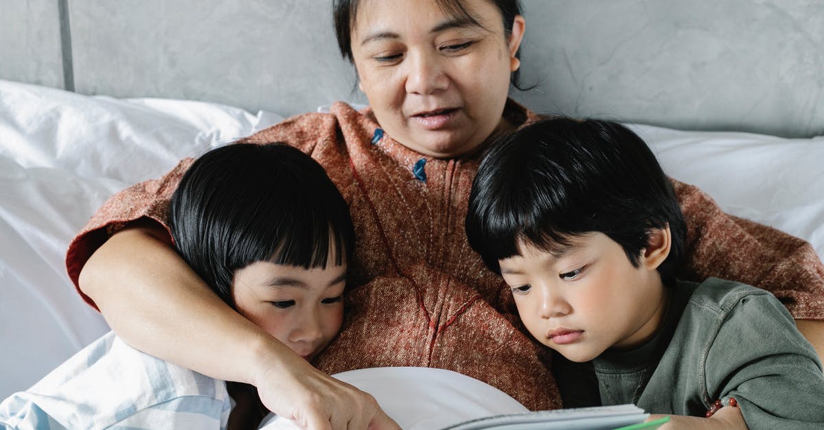 Do you need the double bed to get married + kids in story of seasons? - Ethnic mother and little kids reading book in bed Do you need the double bed to get married + kids in story of seasons? - Ethnic mother and little kids reading book in bed