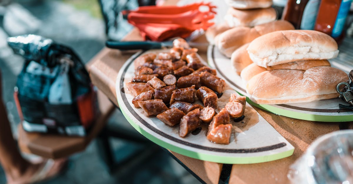 Does ADC strictly mean Hunter? - Appetizing fried meat on plate and package with coal on blurred background of products Does ADC strictly mean Hunter? - Appetizing fried meat on plate and package with coal on blurred background of products