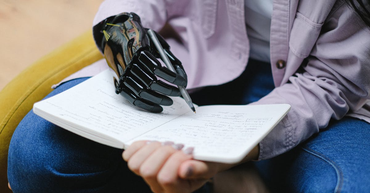 Does breaking a demon altar work with artificial ore veins? - Woman with modern prosthesis of hand writing in notebook Does breaking a demon altar work with artificial ore veins? - Woman with modern prosthesis of hand writing in notebook