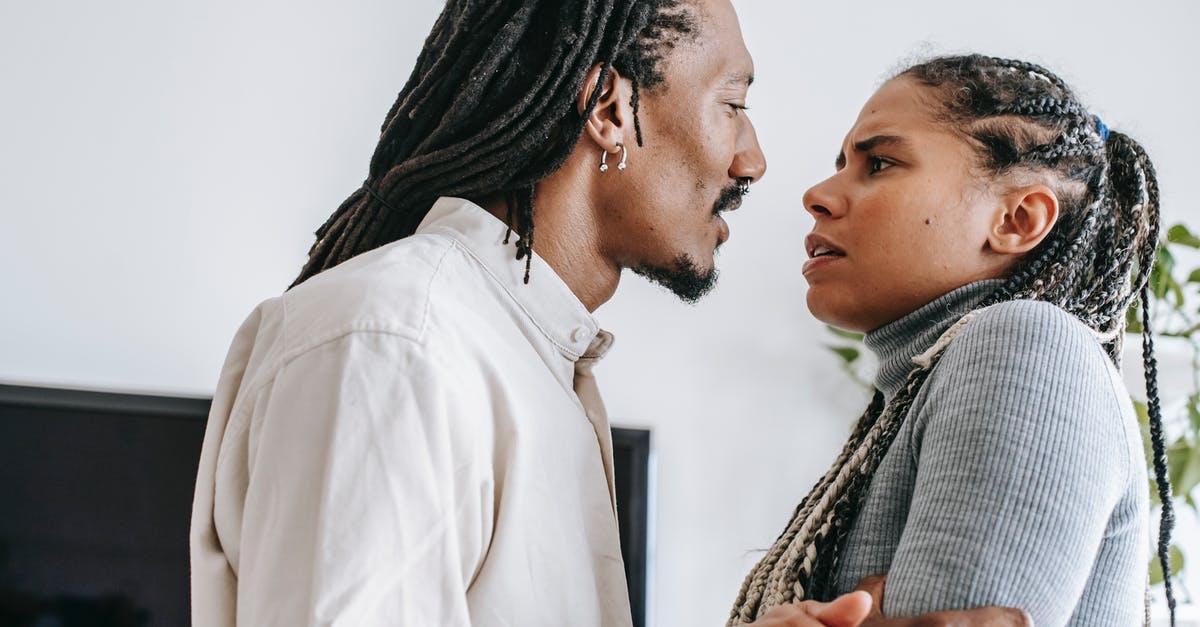 Does buying things from other peoples towns have any negative impact on them or other members of your guild? - Black couple quarreling together in apartment Does buying things from other peoples towns have any negative impact on them or other members of your guild? - Black couple quarreling together in apartment