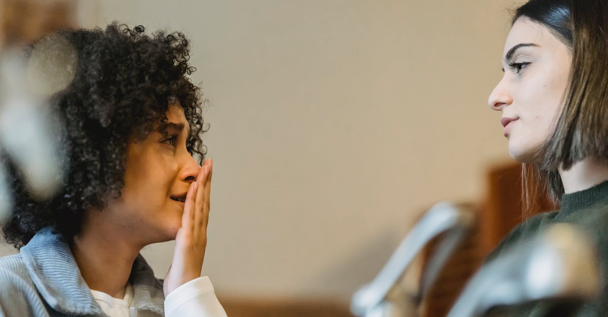 Does buying things from other peoples towns have any negative impact on them or other members of your guild? - Low angle African American woman covering mouth with hand while crying near supporting girlfriend in kitchen and looking at each other Does buying things from other peoples towns have any negative impact on them or other members of your guild? - Low angle African American woman covering mouth with hand while crying near supporting girlfriend in kitchen and looking at each other