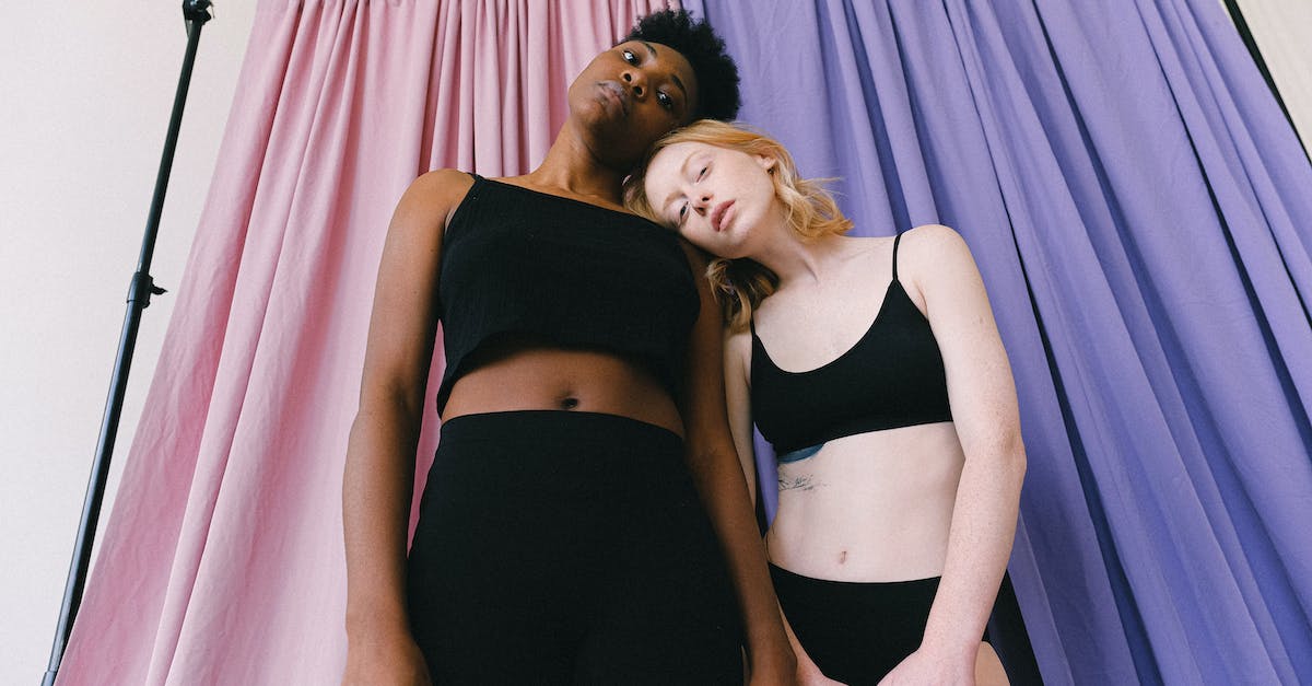 Does it matter that my Panty Shot is Naughty? - Women in Black Crop Top Near Curtains