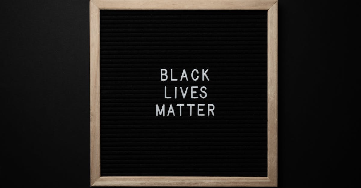 Does lane choice matter? - Slogan Black Lives Matter on black board