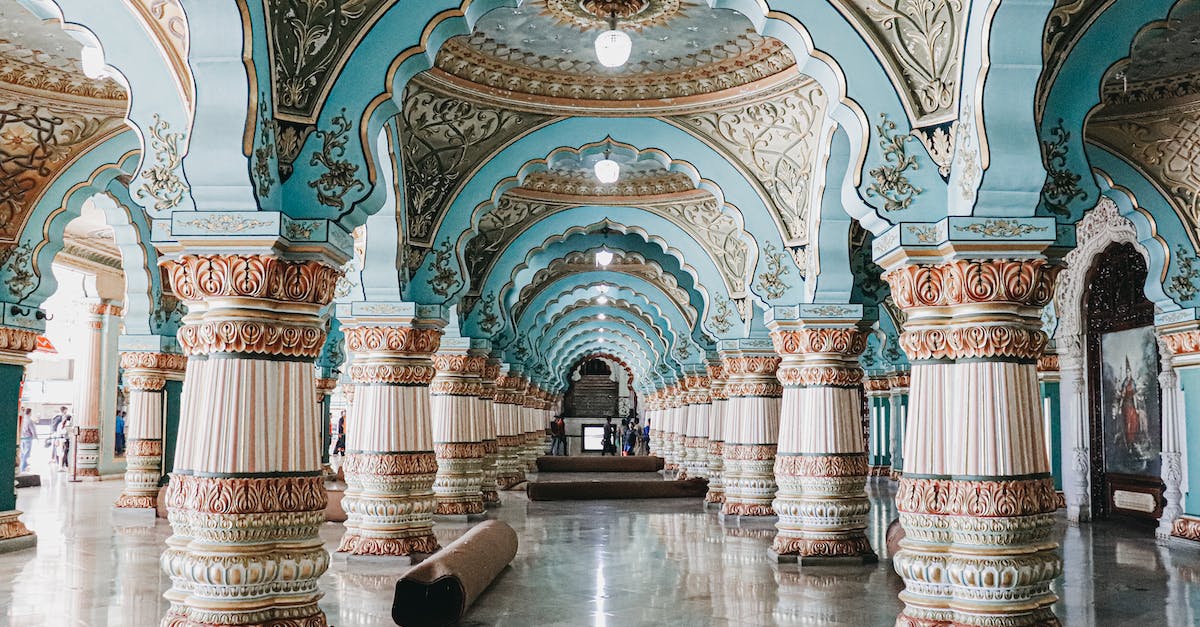 Does "Wave of light" pillar of the ancients, stack? - Interior of historical royal palace with ornamental ceiling and various decorated columns in audience hall located in Mysore in India Does "Wave of light" pillar of the ancients, stack? - Interior of historical royal palace with ornamental ceiling and various decorated columns in audience hall located in Mysore in India