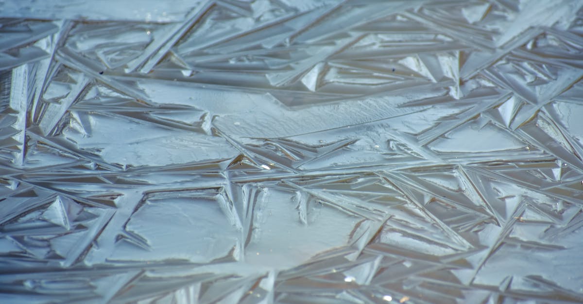 Does silence remove freeze effects? - Full frame background of water in winter covered with slightly frozen clear ice with textured structure of surface