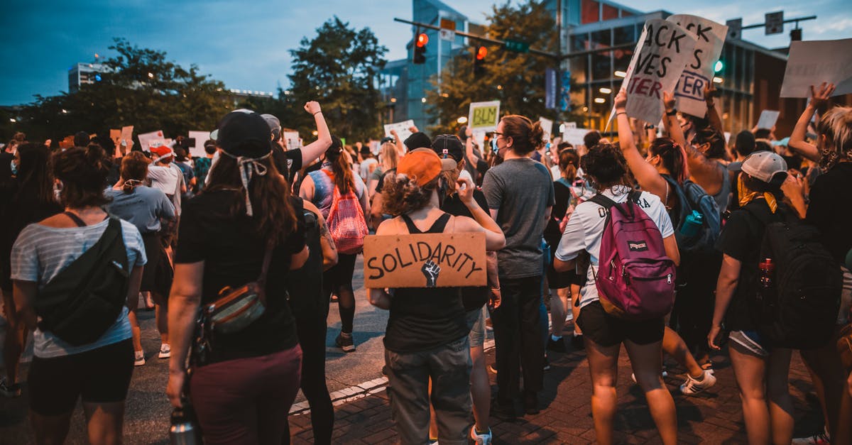 Does the global timer matter? - Anonymous demonstrators during anti racism solidarity protest on street