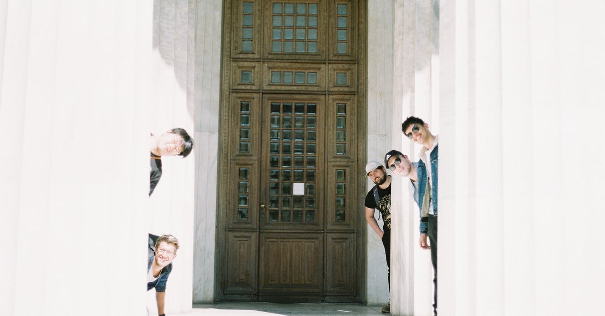 Does the recoil pattern change when peeking around walls? - Man and Woman Standing in Front of Brown Wooden Door