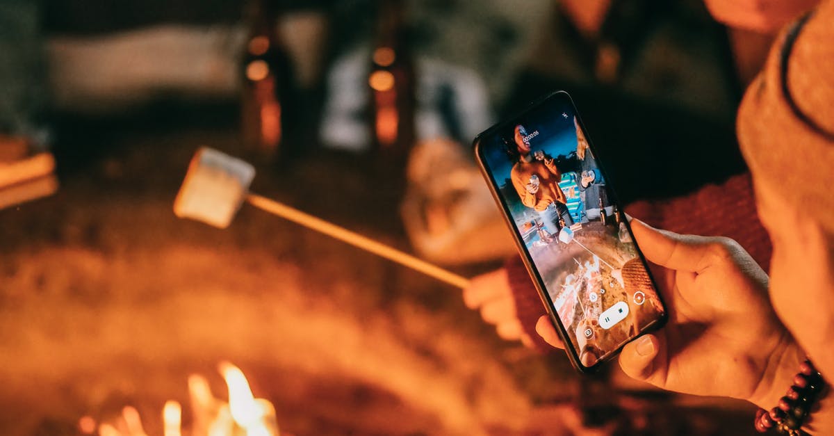 Does the speed of capturing an objective depend on the number of people capturing? - Man Recording on His Smartphone Women Roasting Marshmallow Does the speed of capturing an objective depend on the number of people capturing? - Man Recording on His Smartphone Women Roasting Marshmallow