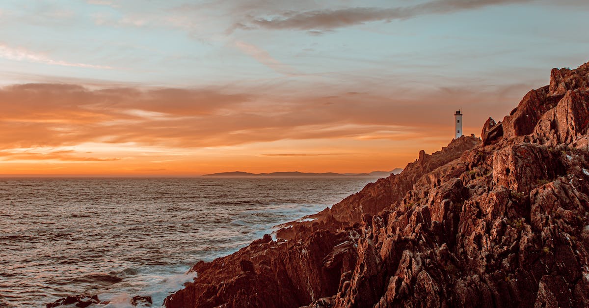Does the throwing distance of thrown melee weapons get effected by range mods? - Amazing scenery of lighthouse in distance located near rocky coast with waving ocean with sun setting on horizon in summer evening