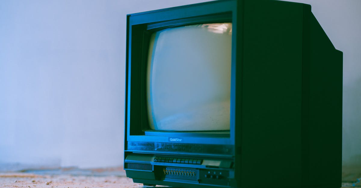 Does the Xbox 360 work on a CRT TV? - Aged television set with control panel and plastic case near wall in building on white background