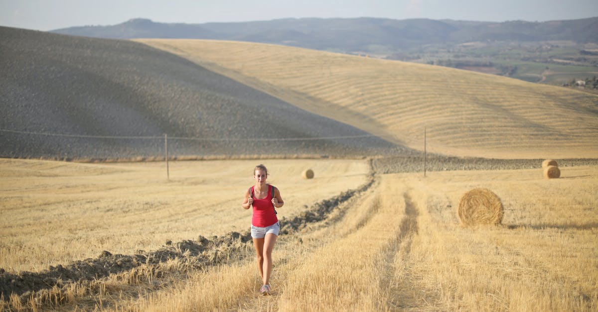 Does walking on crops hurt them? - Woman in Red Tank top Walking On Hay Field