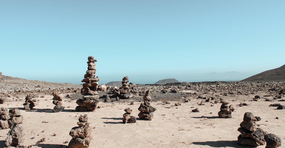 Does Wasteland Return speed stack? and if so how? - Stacks of Brown Rocks on Sand