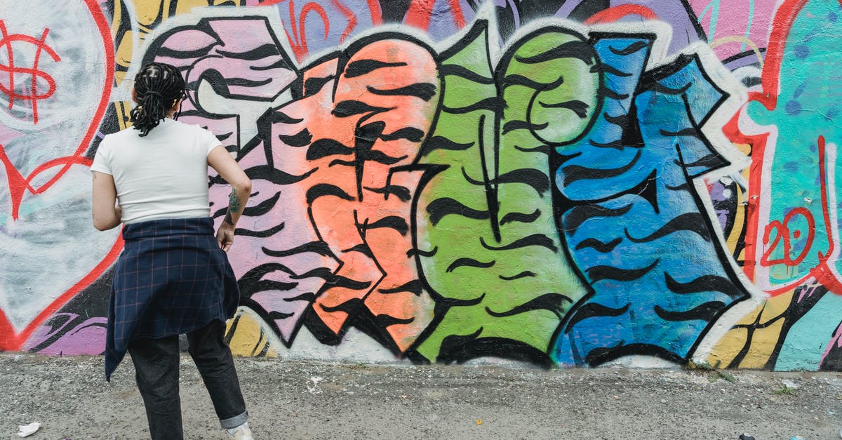 Dota 2 can't create a build? - Unrecognizable woman painting creative graffiti