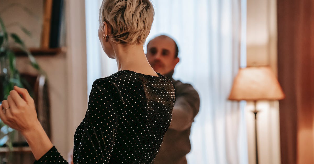 Editing Armor Stand Properties - Couple dancing in light room near curtains Editing Armor Stand Properties - Couple dancing in light room near curtains