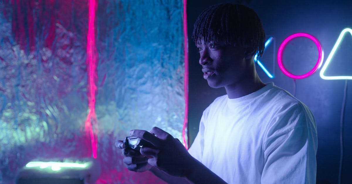 European PS2 controller on american ps2 - Man in White T-shirt Holding a Game Controller