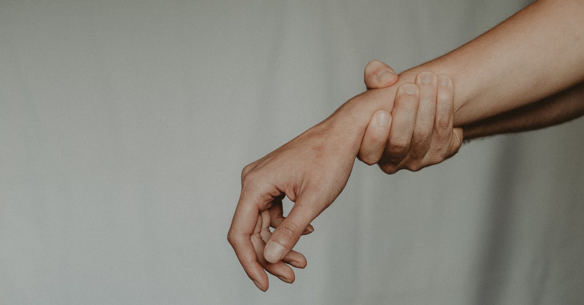 expeditionary force problem - Unrecognizable person holding hand of partner abusively