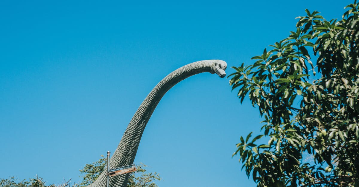 Extinction of the dwarves - Dinosaur Attraction Under Blue Sky Extinction of the dwarves - Dinosaur Attraction Under Blue Sky