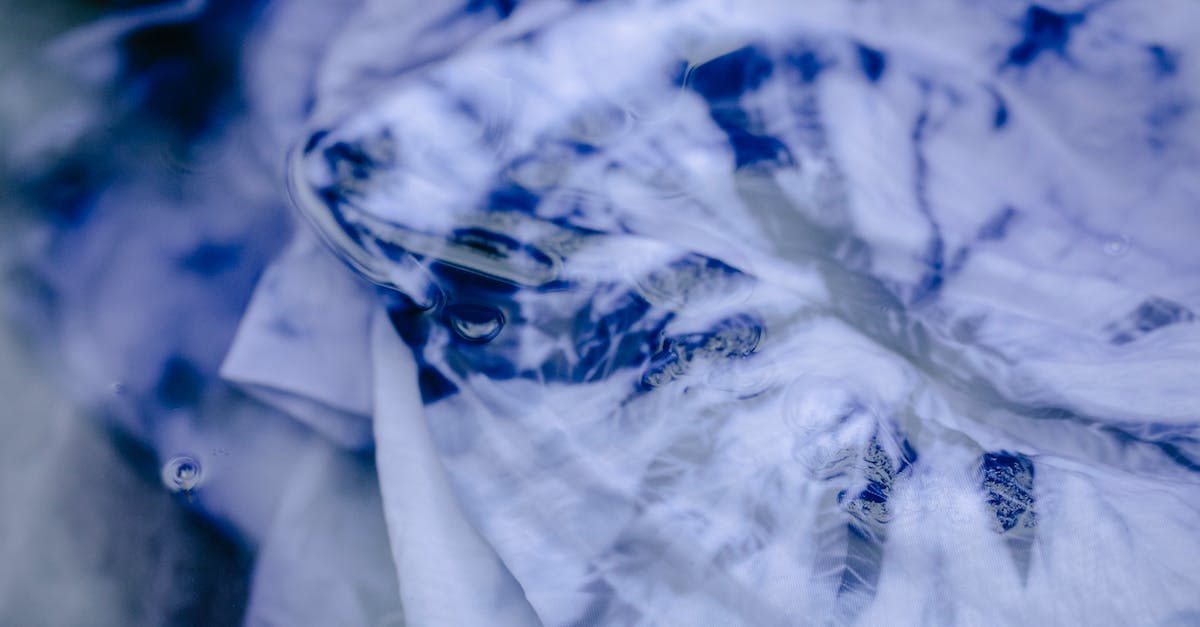 Fabricate Mass Effect 3 File - From above of dyed cloth with abstract blue and white pattern in water