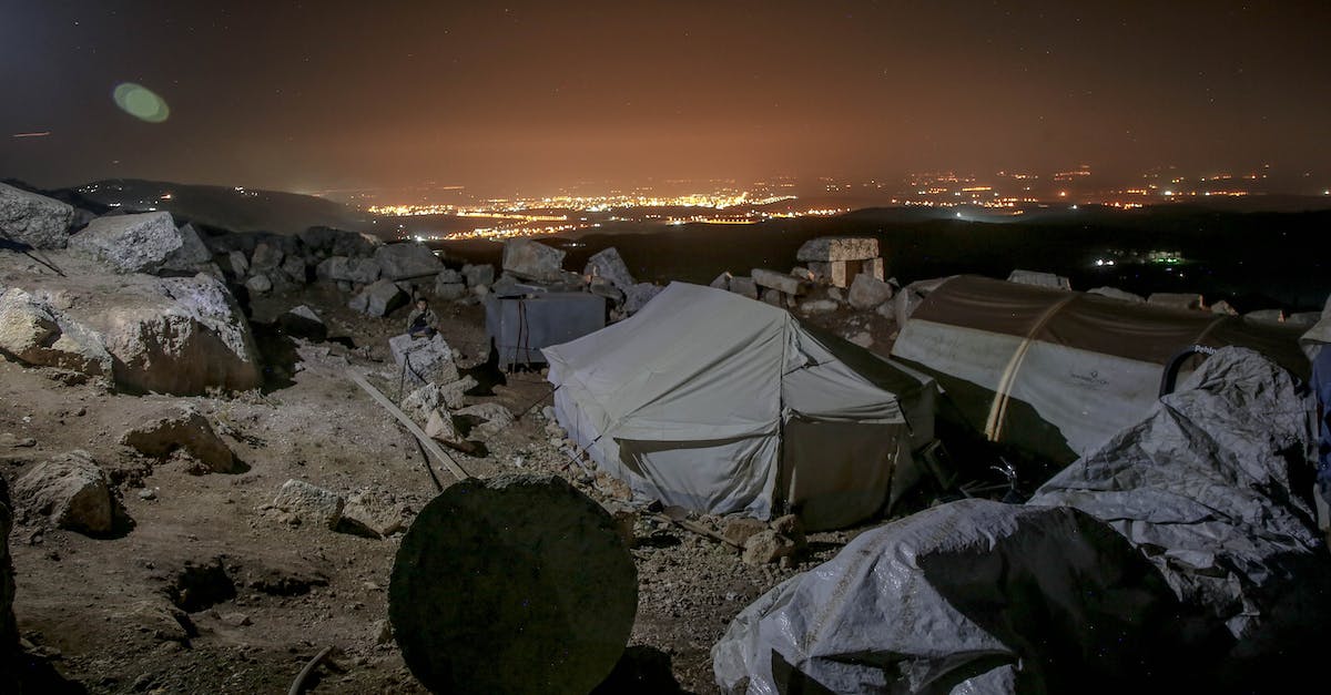 Fallout Shelter drafty in here, problem? - Tents for homeless people in stony terrain at night Fallout Shelter drafty in here, problem? - Tents for homeless people in stony terrain at night