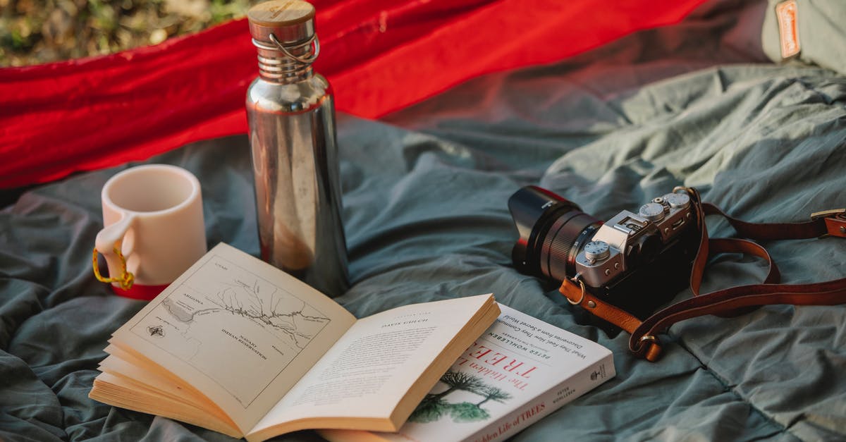Fallout Shelter Exploring the Wastland - Thermos books and photo camera on camp tent