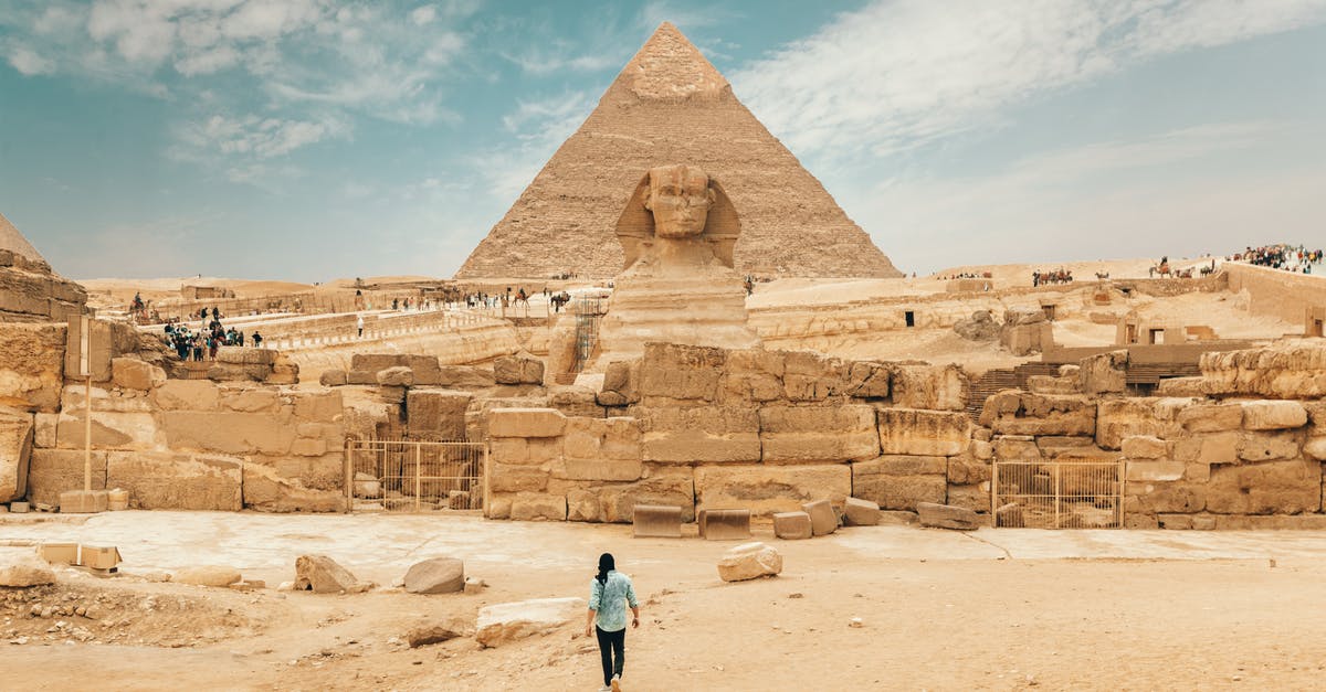 Final Destination History/Lore - Back view of unrecognizable man walking towards ancient monument Great Sphinx of Giza Final Destination History/Lore - Back view of unrecognizable man walking towards ancient monument Great Sphinx of Giza